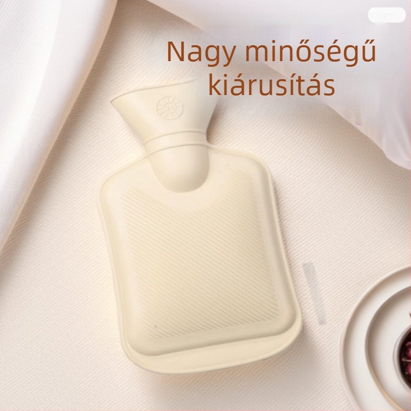 350 ml-es gumiból készült vízzel töltött forróvizes palack, irodai kézmelegítő, meleg és hideg használatra