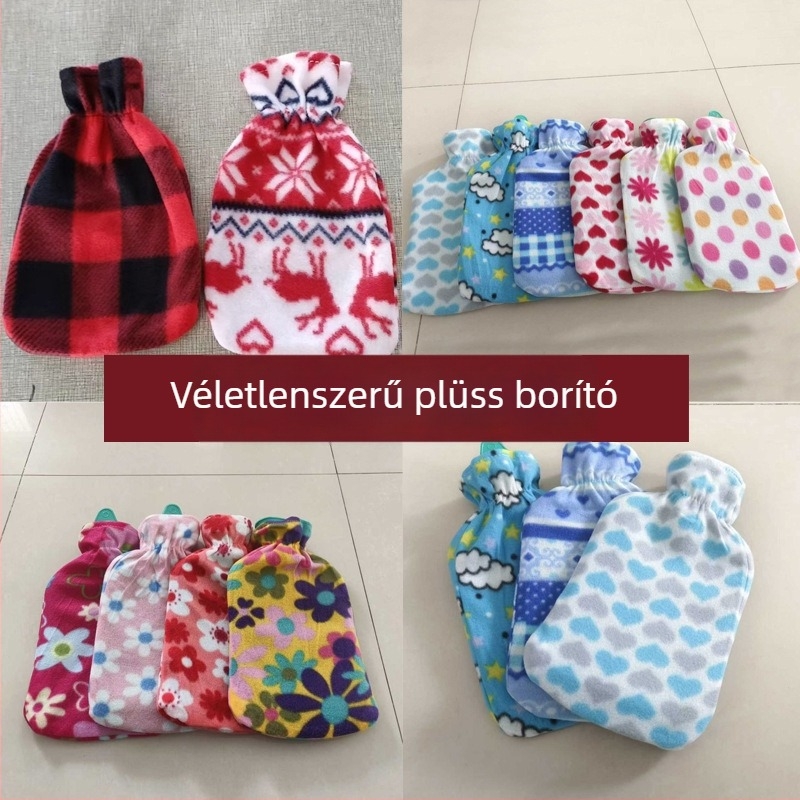 350 ml-es gumiból készült vízzel töltött forróvizes palack, irodai kézmelegítő, meleg és hideg használatra