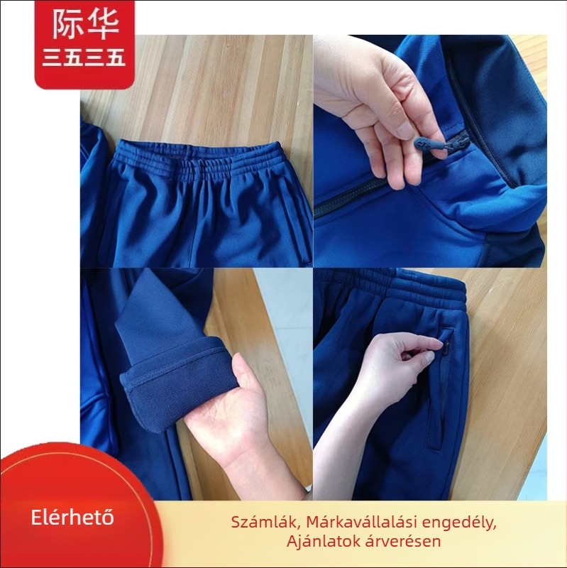 Téli futó polár fleece dzseki, uniszex, hosszú ujjú, polár bélés, kapucni nélkül