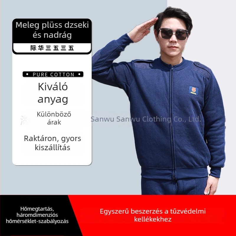 Fleece dzseki és nadrág szett, uniszex, téli viselet, polár fleece anyag, kardigán stílus, melegen tart