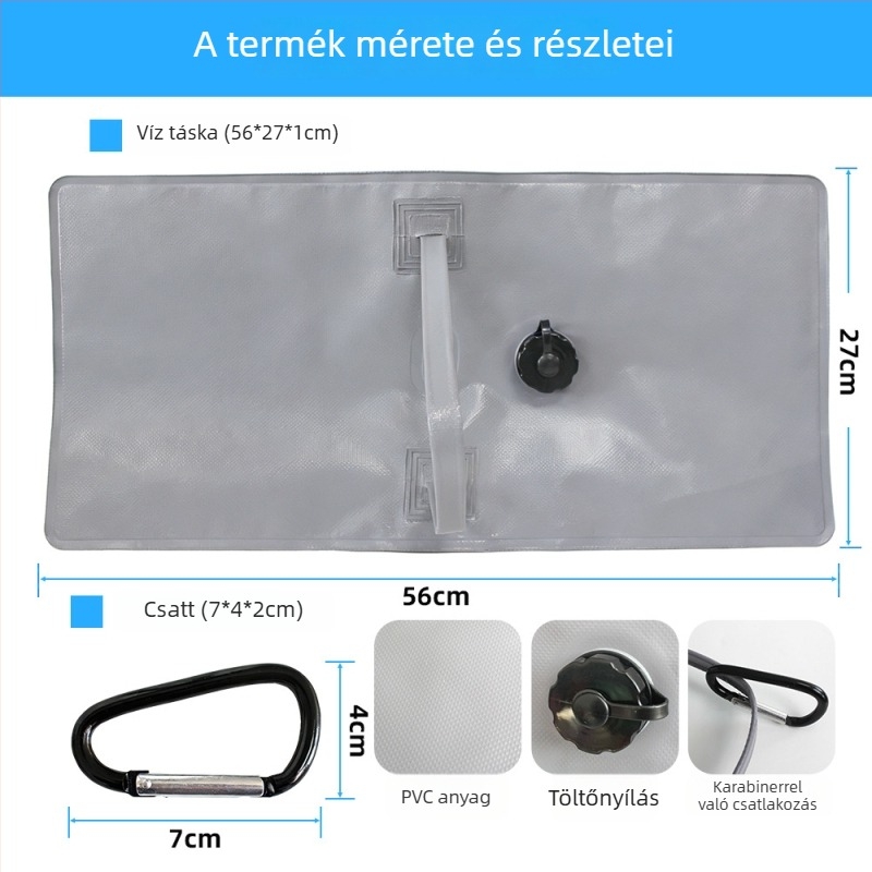 Sátorhoz szélvédett súlyozott víztáska, összecsukható PVC, kapacitás 500, minimalist stílus, márka Yancheng