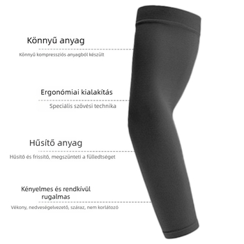 Ice Silk karvédők kültéri tevékenységekhez, testreszabható mintával, logónyomtatás, csúszásmentes, UV-védelem