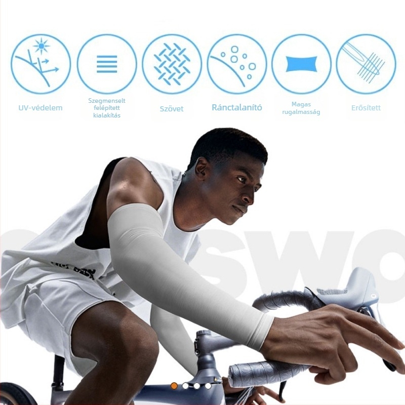 Ice Silk karvédők kültéri tevékenységekhez, testreszabható mintával, logónyomtatás, csúszásmentes, UV-védelem