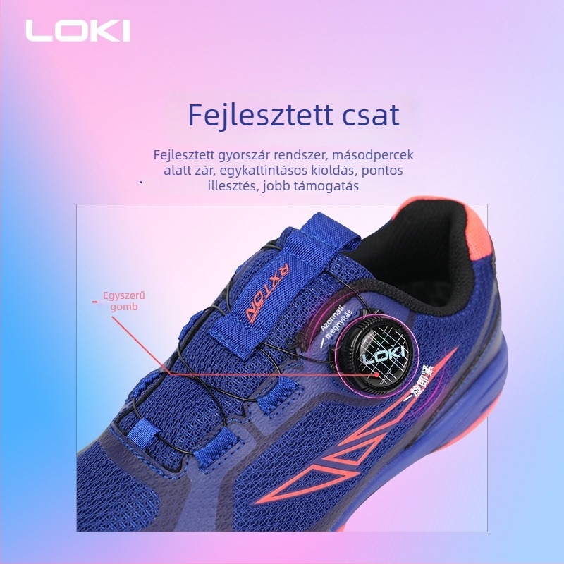 LOKI Thor asztalitenisz cipő - Uniszex, Felnőtteknek, Gumitalp, Kopásálló, Csúszásmentes, Légáteresztő, Harmadik generáció