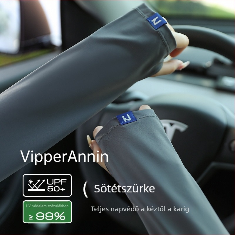 Női nyári UV-védett karvédők autóvezetéshez és kerékpárhoz – vékony, laza illeszkedés, nylon Ice Silk anyagú
