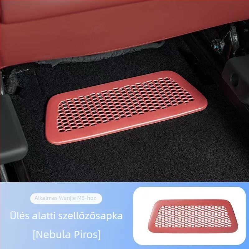 Rozsdamentes acélból készült ülés alatti levegőkimeneti maszk, 26 Wenjie M7/M8 modellhez kompatibilis, testreszabható, modell 000