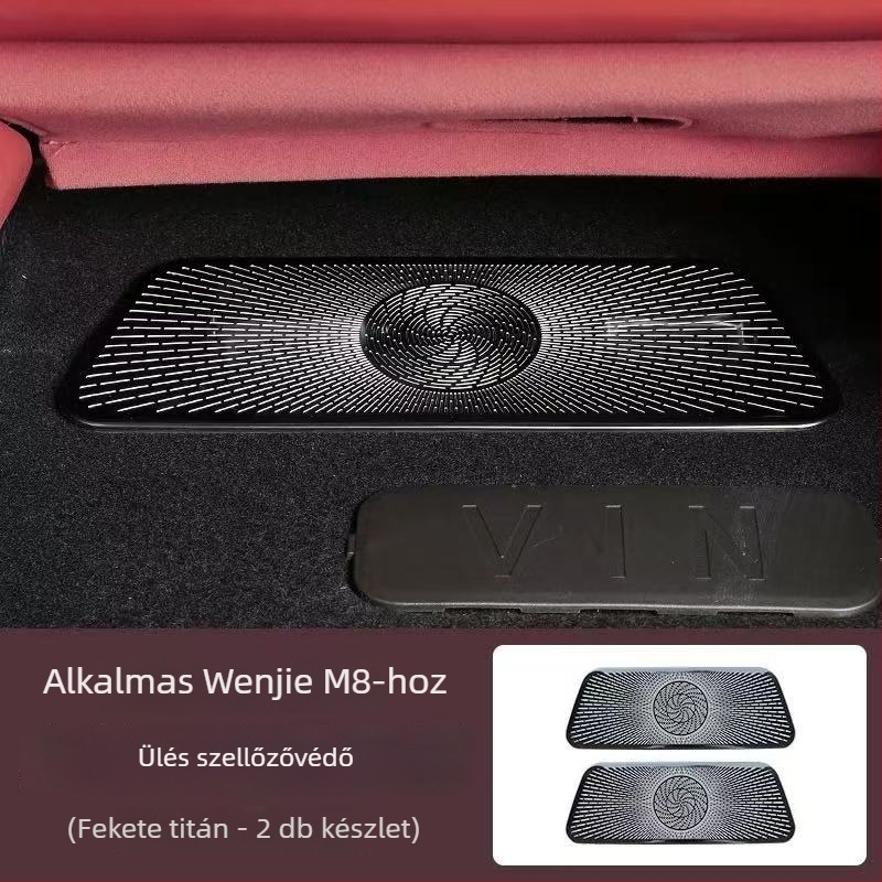 Rozsdamentes acélból készült ülés alatti levegőkimeneti maszk, 26 Wenjie M7/M8 modellhez kompatibilis, testreszabható, modell 000