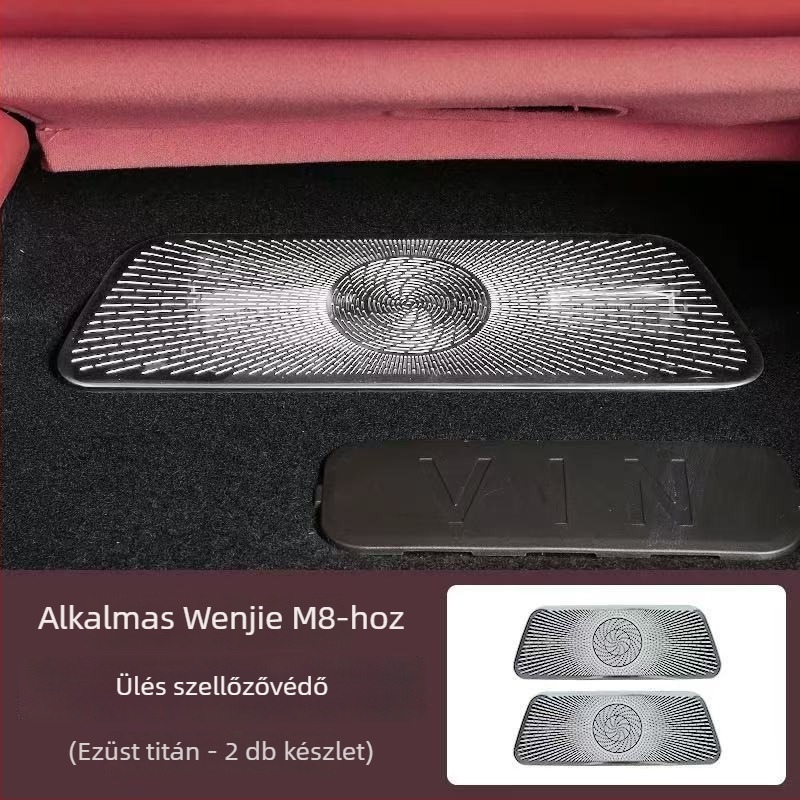 Rozsdamentes acélból készült ülés alatti levegőkimeneti maszk, 26 Wenjie M7/M8 modellhez kompatibilis, testreszabható, modell 000