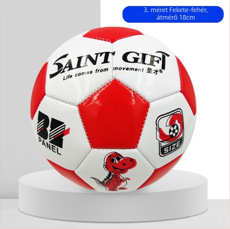 Gyerekeknek szóló foci – Saint PVC, gépi varrású, 80 db/csomag, logó nyomtatva