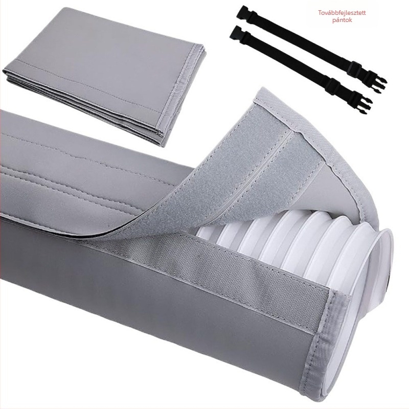 Velcro-os klímás csővédő huzat, kipufogócső védelme, vízálló és fagyálló szigetelés