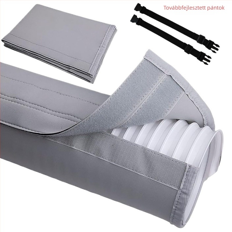 Velcro-os klímás csővédő huzat, kipufogócső védelme, vízálló és fagyálló szigetelés