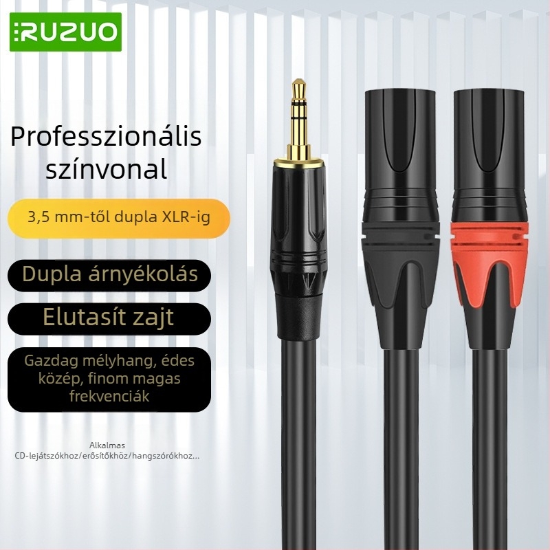 YYTCG 3.5 mm to dual XLR audió kábel PVC burkolattal hang- és videóberendezésekhez
