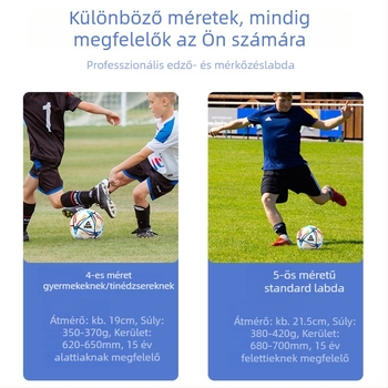 Peak gyerekeknek szánt futball-labda, méret 4 és 5 – edzőlabda általános iskolásoknak és fiataloknak