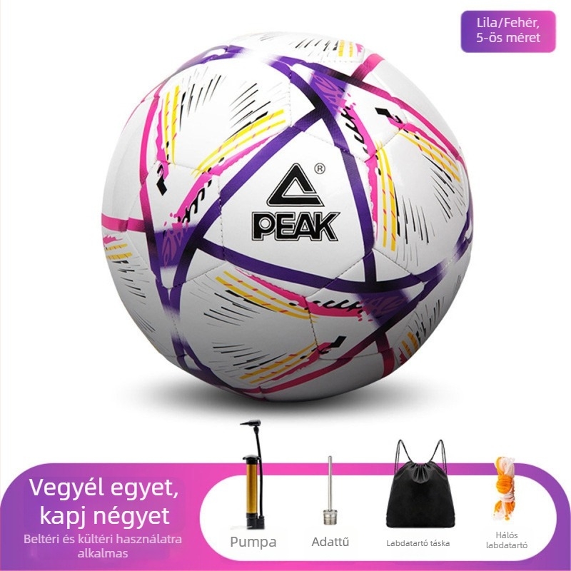 Peak gyerekeknek szánt futball-labda, méret 4 és 5 – edzőlabda általános iskolásoknak és fiataloknak