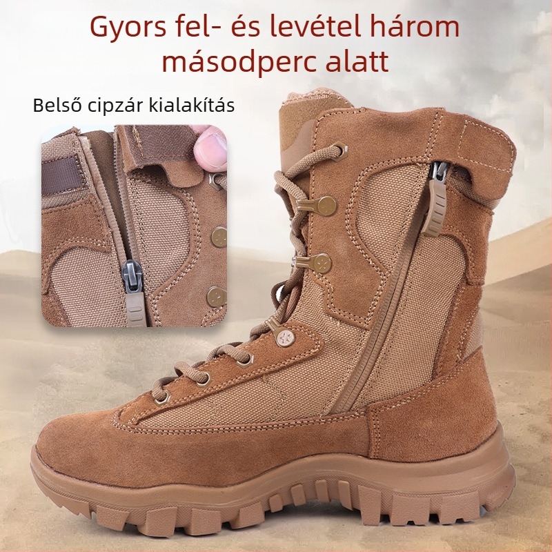 Férfiak számára kültéri taktikai csizmák — Handsome, vízálló anyag, futásra, edzésre, jégre és hóra, lövészetre