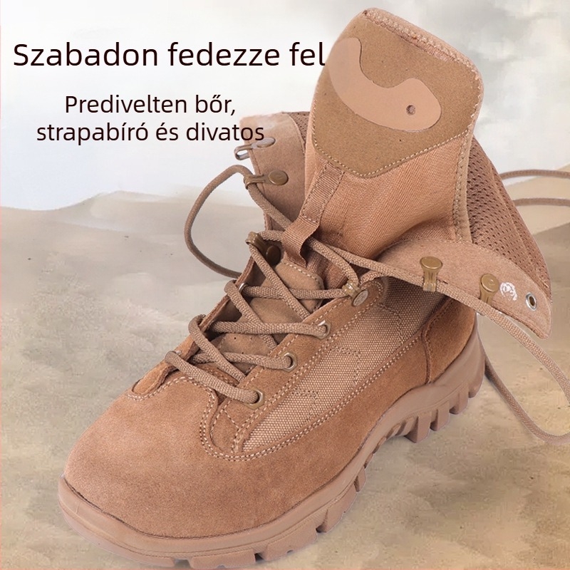 Férfiak számára kültéri taktikai csizmák — Handsome, vízálló anyag, futásra, edzésre, jégre és hóra, lövészetre