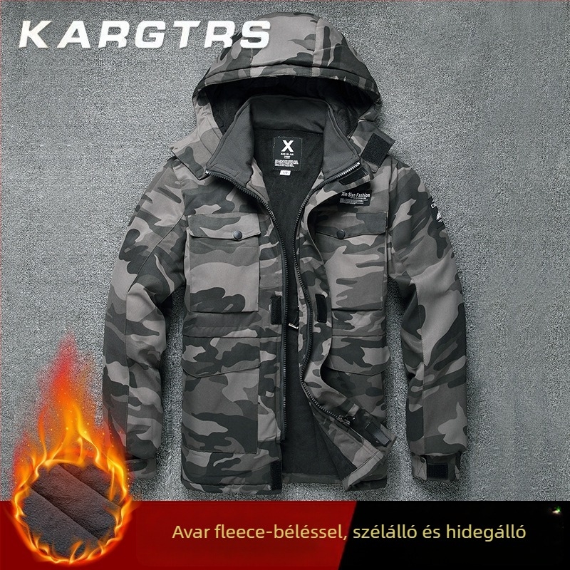 Téli munkaruházati pamut tömött kabát, 95% pamut, tűzálló, gyártelephez