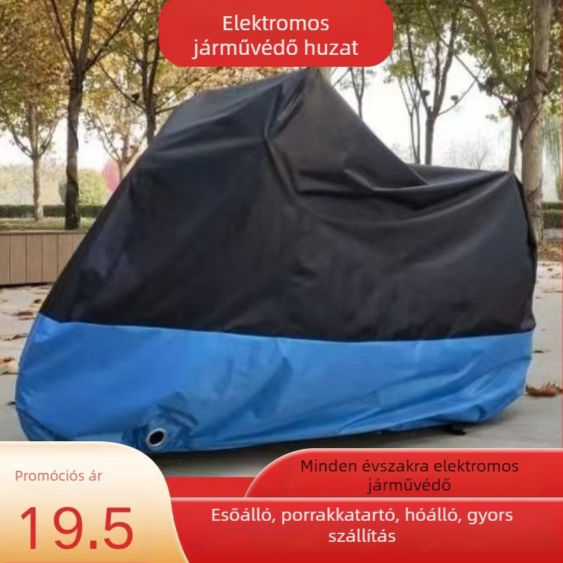 Elektromos járműfedél – minimalist stílus, napvédő, eső- és porálló.