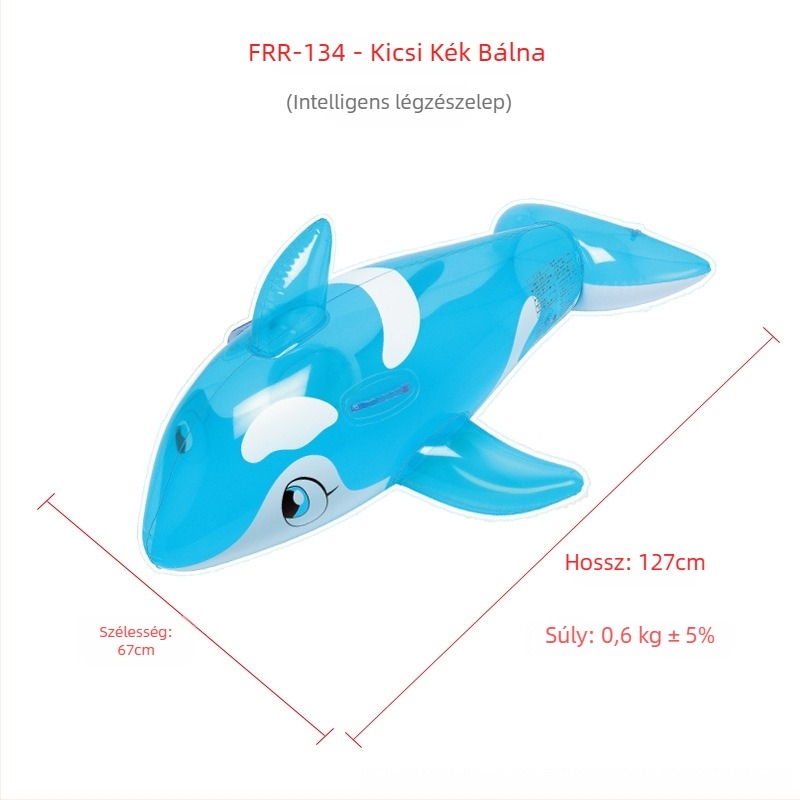 Delfin formájú felfújható vízi úszó – PVC anyag, Arashi márka