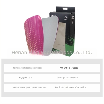 Lábszárvédő tábla futballhoz, műanyag, modell MK-885-3, testreszabható, alkalmas futballra, kosárlabdára és röplabdára