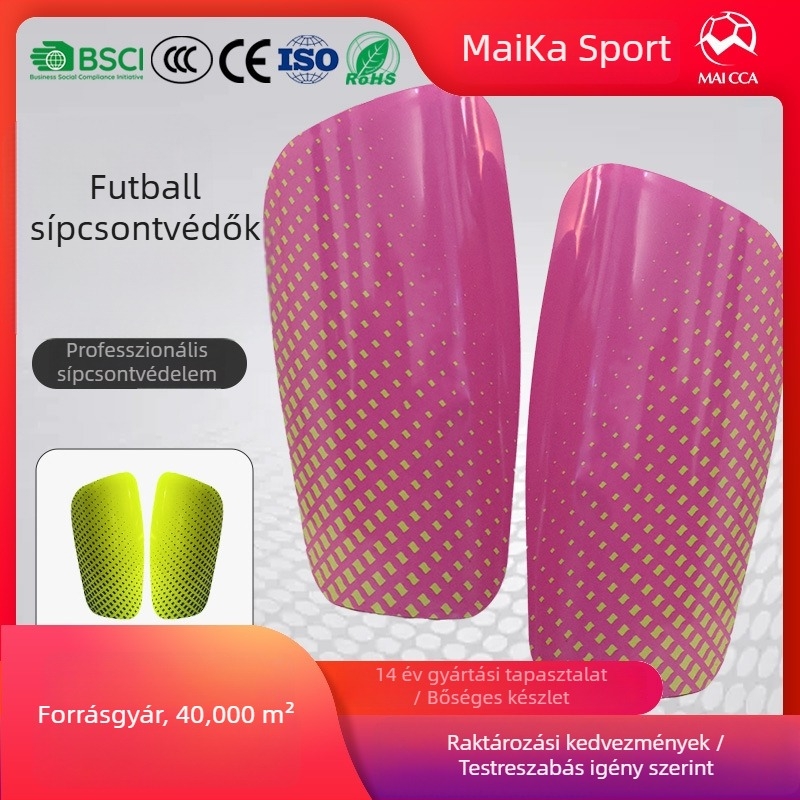Lábszárvédő tábla futballhoz, műanyag, modell MK-885-3, testreszabható, alkalmas futballra, kosárlabdára és röplabdára