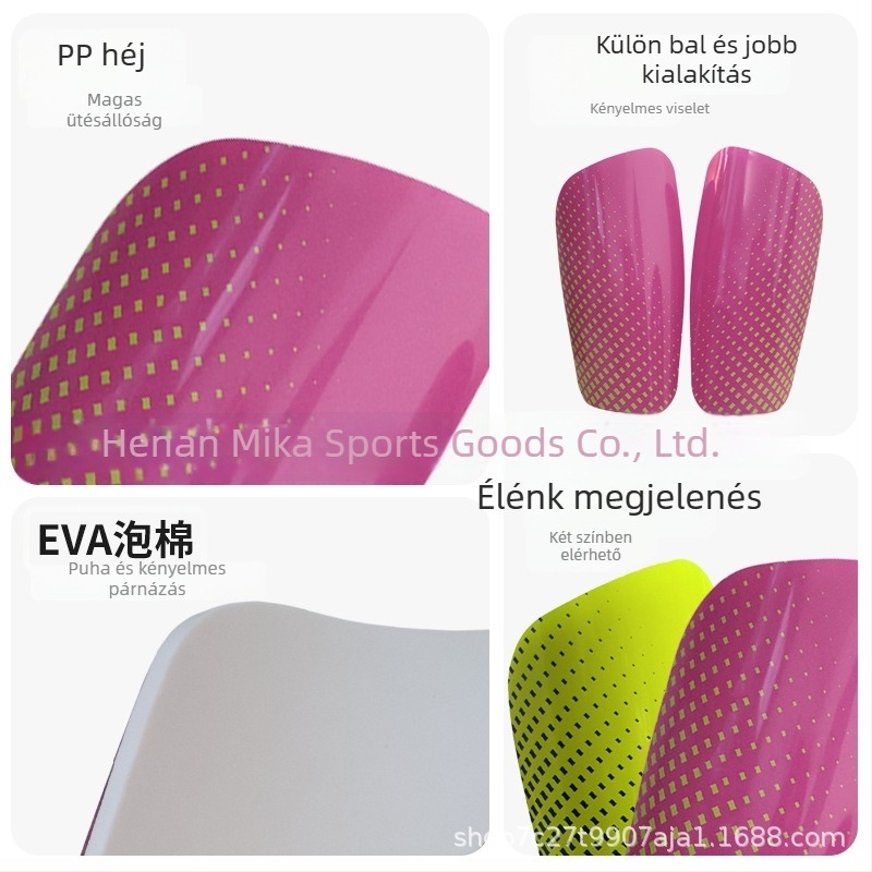 Lábszárvédő tábla futballhoz, műanyag, modell MK-885-3, testreszabható, alkalmas futballra, kosárlabdára és röplabdára