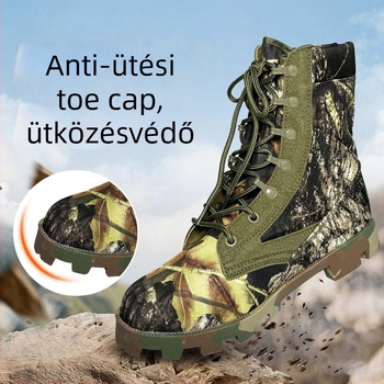 Álcázott magas szárú kültéri taktikai bakancsok felnőtteknek, uniszex, sivatag és dzsungel stílusú