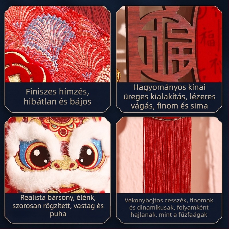 Bejárati ajtóhoz való függő dísz – 2026 a Ló éve, Tavaszi Fesztivál, Feixunfei plüss anyag, FXF217211