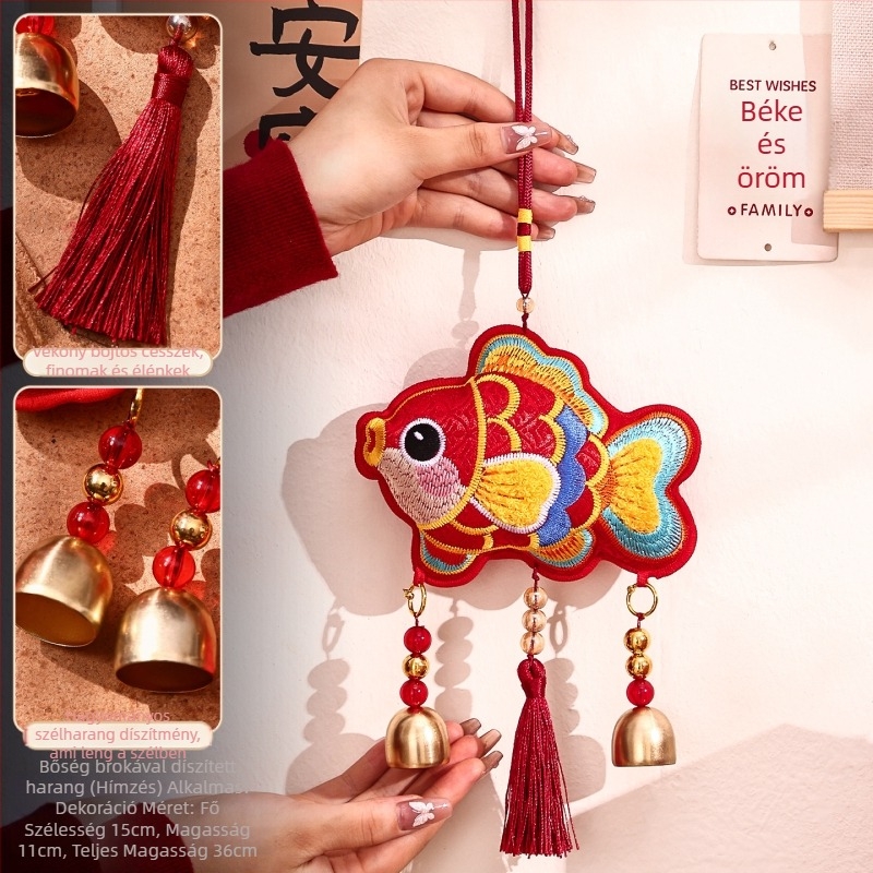 Bejárati ajtóhoz való függő dísz – 2026 a Ló éve, Tavaszi Fesztivál, Feixunfei plüss anyag, FXF217211