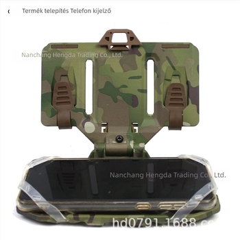 MOLLE taktikai mellény elülső telefon-tartóval és összecsukható navigációs panellel