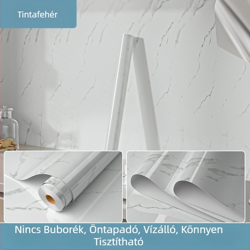 Konyhai olajálló öntapadós falmatrica, tűz- és hőálló, vízálló, vastított kivitel, falra ragasztható