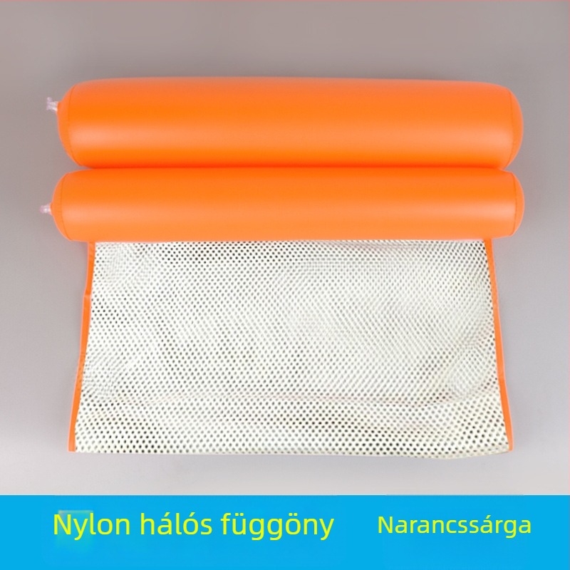Vízen használható felfújható ülő-fekvőágy hálóval, összecsukható dupla háttámlával, relaxáló funkció, PVC anyag - Bo Zhe