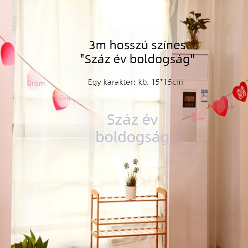 Szalaggal girland dekorációhoz – ideálisan óvodai osztályok, megnyitók és bolt éves eseményei számára; Márka Unique; Anyag: szalag; Kategória: terem elrendezési rekvizitek