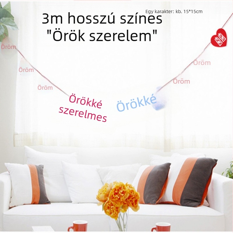 Szalaggal girland dekorációhoz – ideálisan óvodai osztályok, megnyitók és bolt éves eseményei számára; Márka Unique; Anyag: szalag; Kategória: terem elrendezési rekvizitek