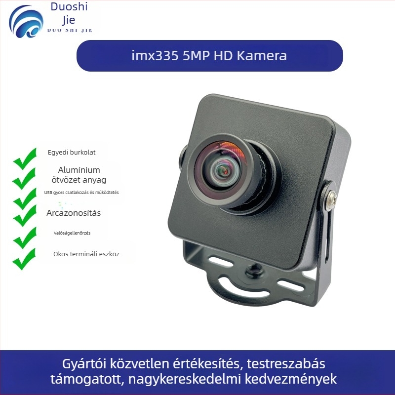 USB kamera modul IMX335 5MP, felbontás 2592x1944, 30FPS, USB 2.0, meghajtó nélkül