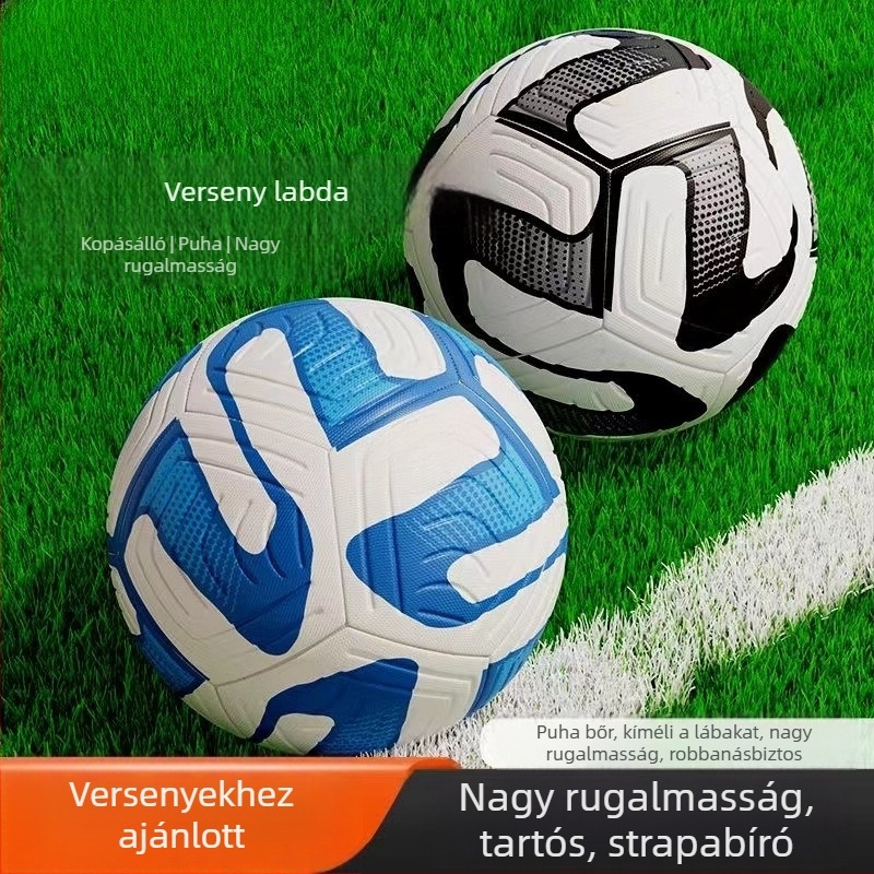 Gépvarrású 45-ös számú futball, kopásálló PVC edzőlabda felnőtteknek, fiataloknak és gyerekeknek