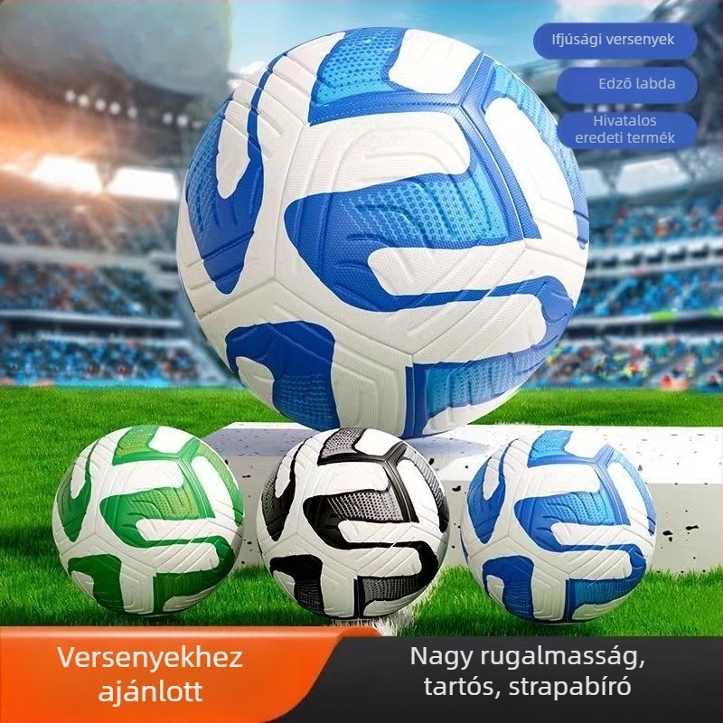 Gépvarrású 45-ös számú futball, kopásálló PVC edzőlabda felnőtteknek, fiataloknak és gyerekeknek
