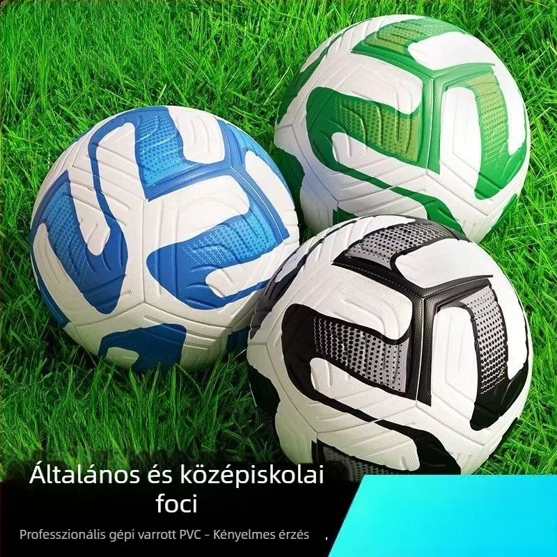 Gépvarrású 45-ös számú futball, kopásálló PVC edzőlabda felnőtteknek, fiataloknak és gyerekeknek