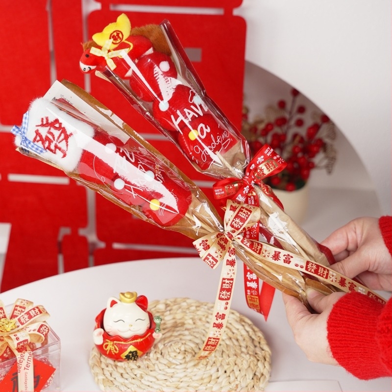 Jiuxia Ribbon – Poliészter, DIY forró bélyegzés, kínai stílus, tavaszi ünnepi dekoráció, ajándékcsomagolás