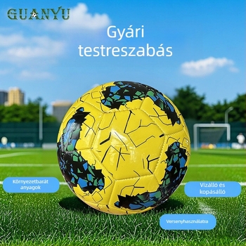 32-panelos gépi varrású futball-labda, világbajnoki stílusú, edzéshez és campus játékokhoz