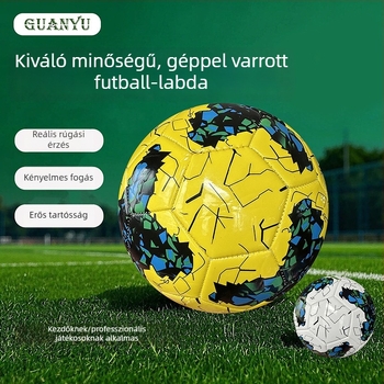 32-panelos gépi varrású futball-labda, világbajnoki stílusú, edzéshez és campus játékokhoz