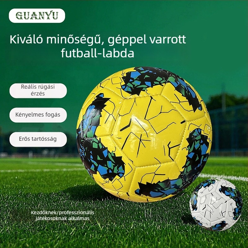 32-panelos gépi varrású futball-labda, világbajnoki stílusú, edzéshez és campus játékokhoz