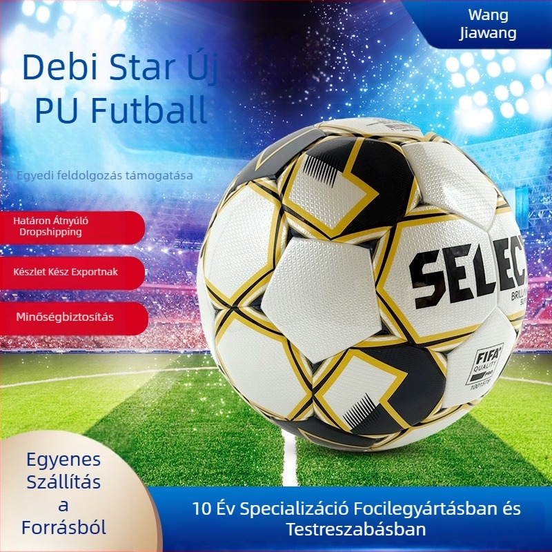 5-ös méretű futball-labda általános iskolások számára, kopásálló és ütésálló, szabványos edzés- és versenylabda