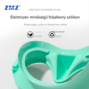 Gyerekeknek szóló snorkel-készlet szilikon maszkkal, nagy kerettel és sznorkollal — ZMZDIVE