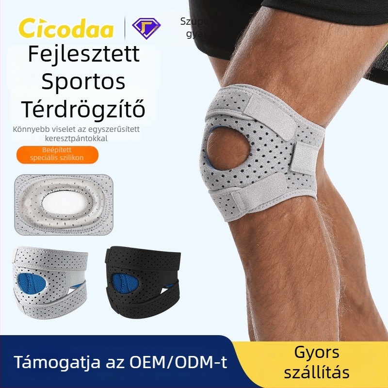 Nylon térdvédő, légáteresztő, futballhoz