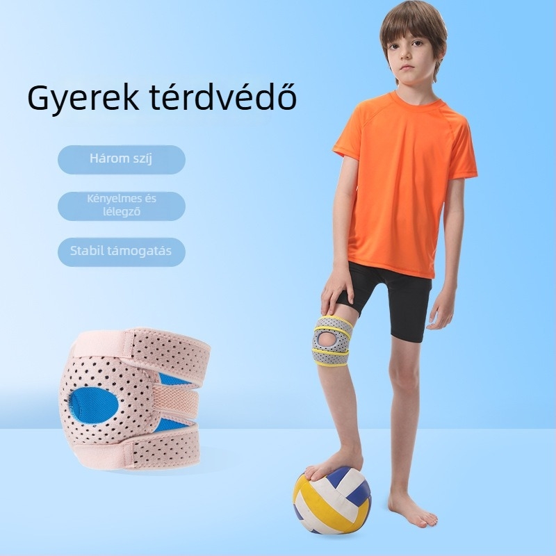 Nylon térdvédő, légáteresztő, futballhoz