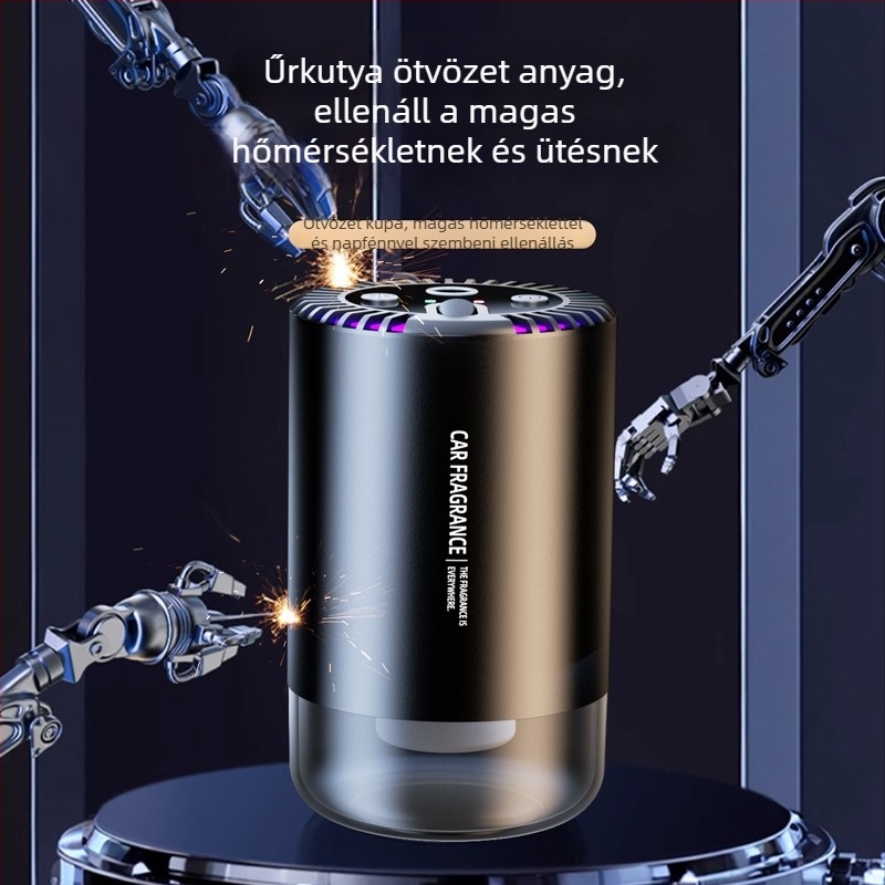 Autó aromaterápiás dísze Jasmine illattal, ABS test, 50–100 ml, automatikus spray, illat több mint 90 napig tart