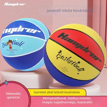 Gumí kosárlabda edzésre – gyermekeknek szánt kiadás, logónyomtatás és testreszabás elérhető, alkalmas edzésekhez és iskolai versenyekhez