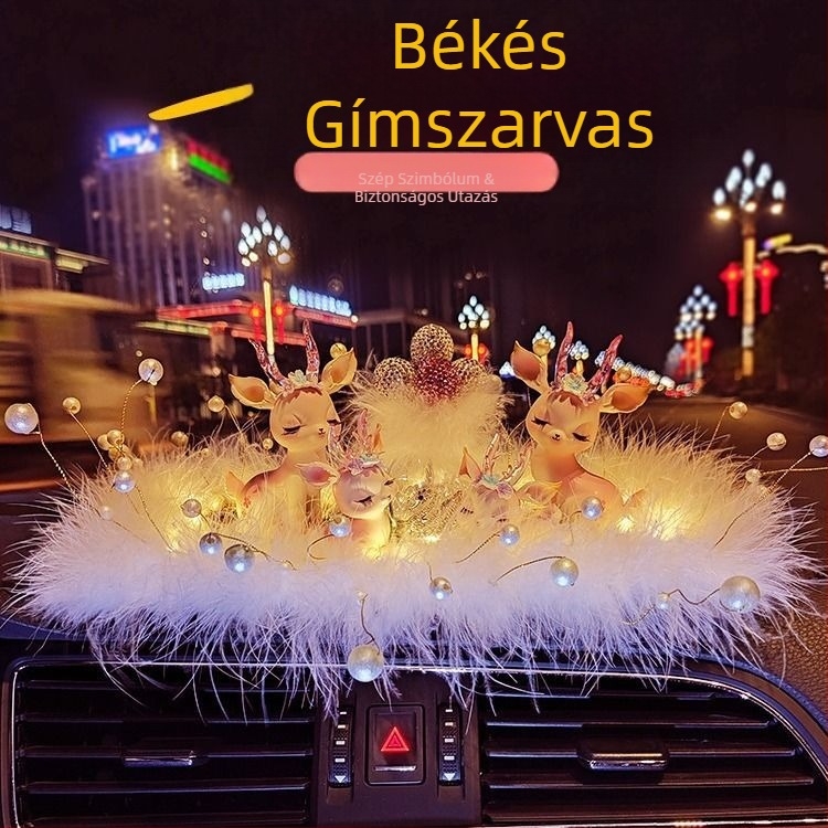 Autó belső dekoráció aromaterápiás diffúzorral - Anyag: gyanta; Stílus: karikatúra; Funkció: áldás