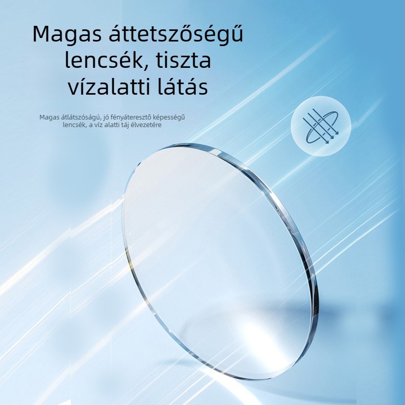 Nagy keretes búvármaszk, tükrös lencsékkel, szilikon anyagból, felnőtteknek, univerzális illeszkedés